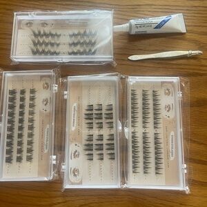 False eye lashes replacement x4 kit